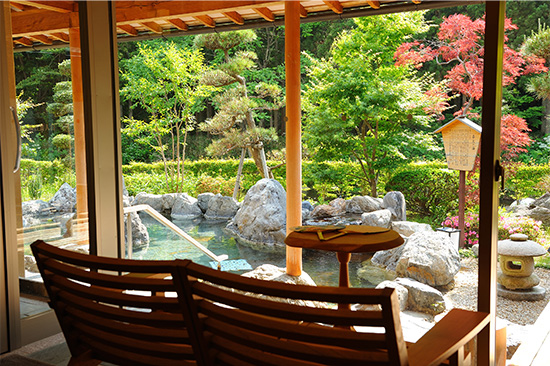 庭園露天風呂「喜久の湯」湯上り処